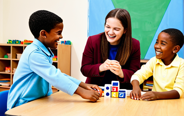 **

"A diverse group of children, aged 7-10, fully clothed in appropriate attire, participating in a play-based learning activity in a brightly colored after-school program room. They are laughing and engaged with building blocks. Safe for work, professional setting, correct proportions, well-formed hands, family-friendly, perfect anatomy, natural pose, modest clothing."

**