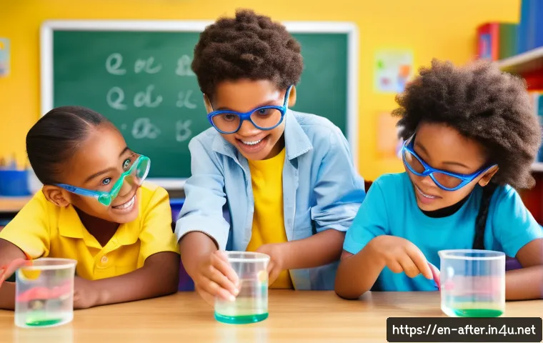 방과후지도사 수업 계획서 작성법 - A vibrant after-school classroom scene featuring a diverse group of children aged 6 to 10 engaged in...